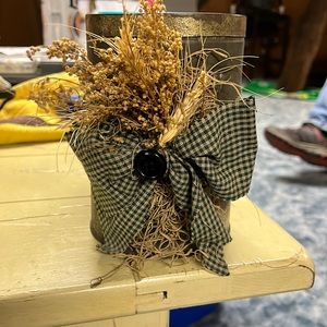 Antique primitive bokar coffee supreme decorative can